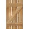 Ekena Millwork Spaced Board-n-Batten Shutters w/Z-Bar, Rough Sawn Western Red Cedar, 17 1/8W x 30H, PR RBS06Z17X030RWR - alternate 5